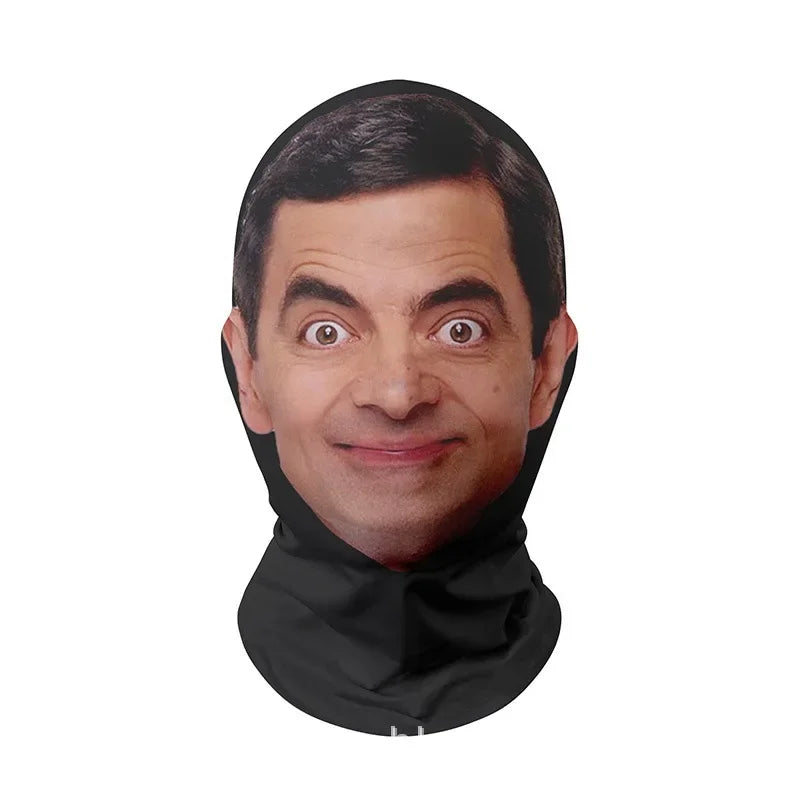 Realistic 3D Face Masks for Men Women Cosplay Mask Full Face Hip Hop Balaclava Hood Hat Headgear for Halloween Celebrity