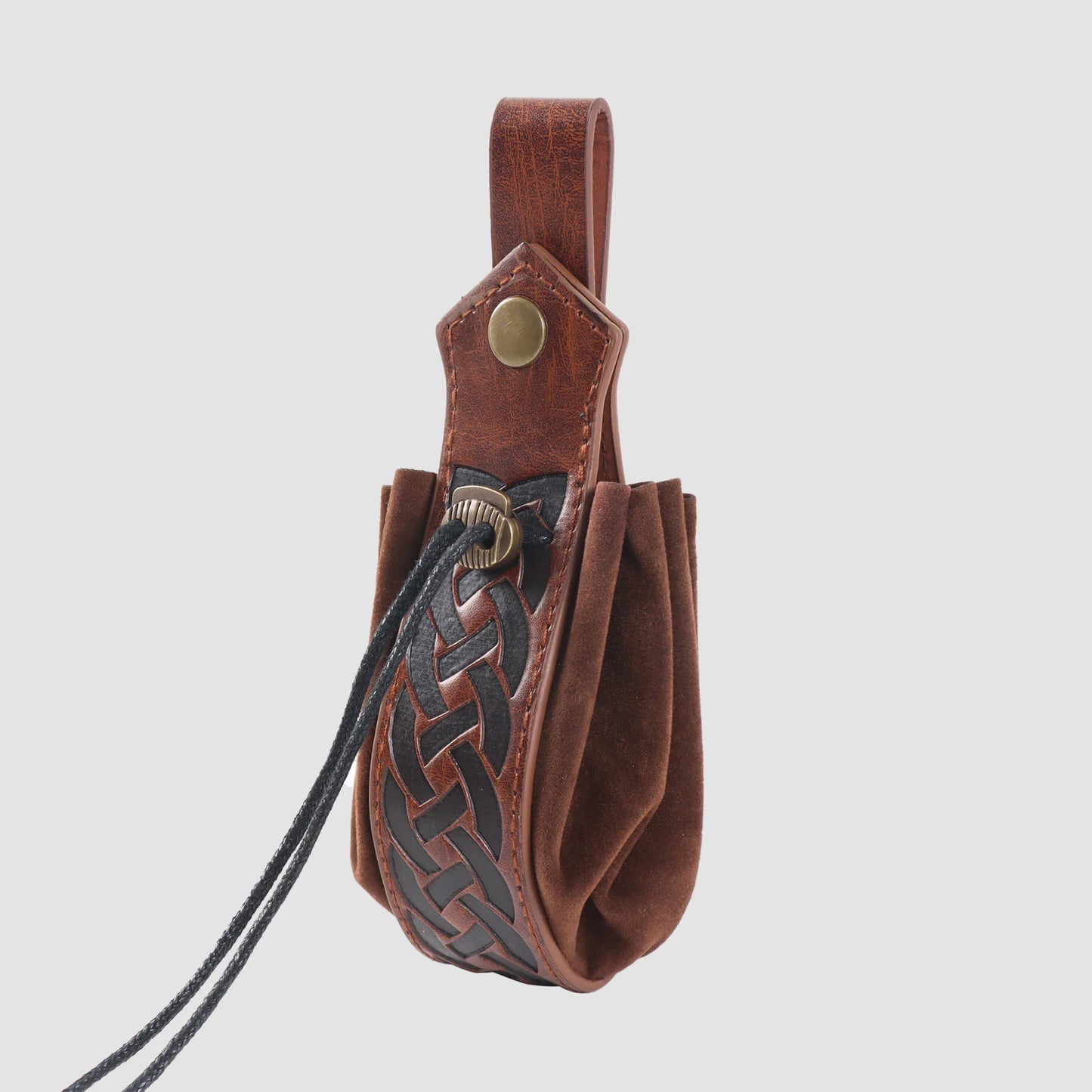 5PCS Men's Renaissance Costume Sets Medieval Arm Wrist Halloween Viking Belt Faux Leather Belt Pouch LARP Cosplay Accessories