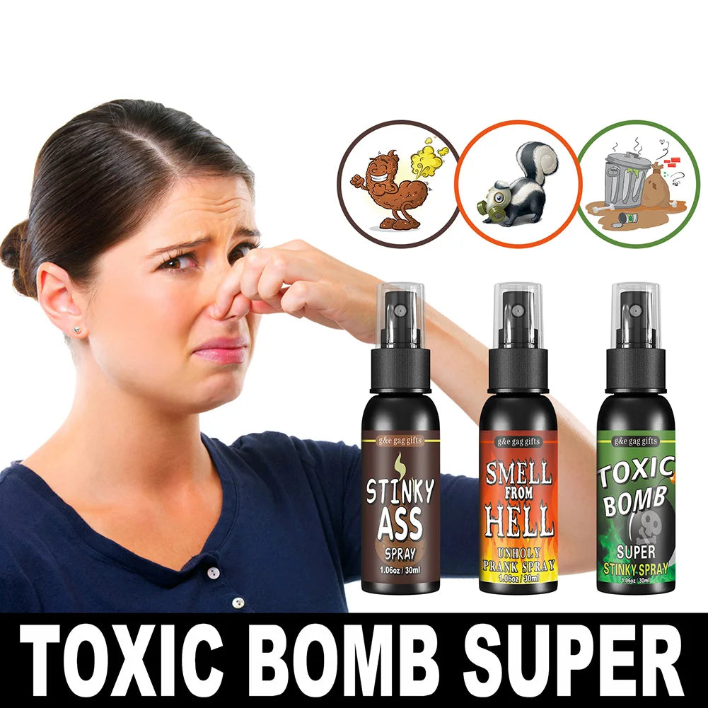 30ml Fart Spray Party Supplies Plastic Liquid Fart Gag for Adults Kids Terrible Stinky Fart Spray Non Toxic Halloween Funny Toys