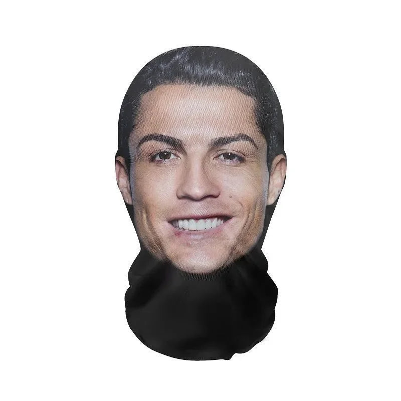 Realistic 3D Face Masks for Men Women Cosplay Mask Full Face Hip Hop Balaclava Hood Hat Headgear for Halloween Celebrity