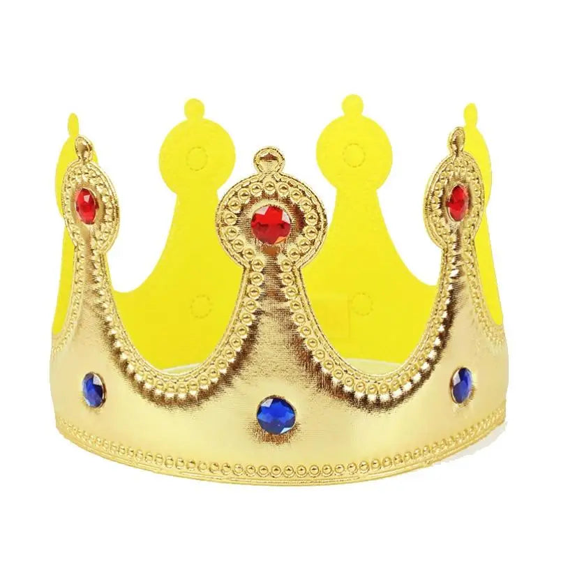 Halloween Adult King Red Cloak Costume Kids King Prince Robe Crown Velvet Cape Children Birthday Party Cosplay Accessory Suit